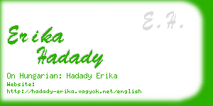 erika hadady business card